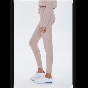 Forever 21 Ribbed Self-Tie Leggings